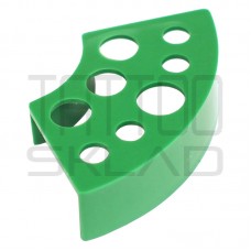 Подставка под колпачки пластиковая зеленая